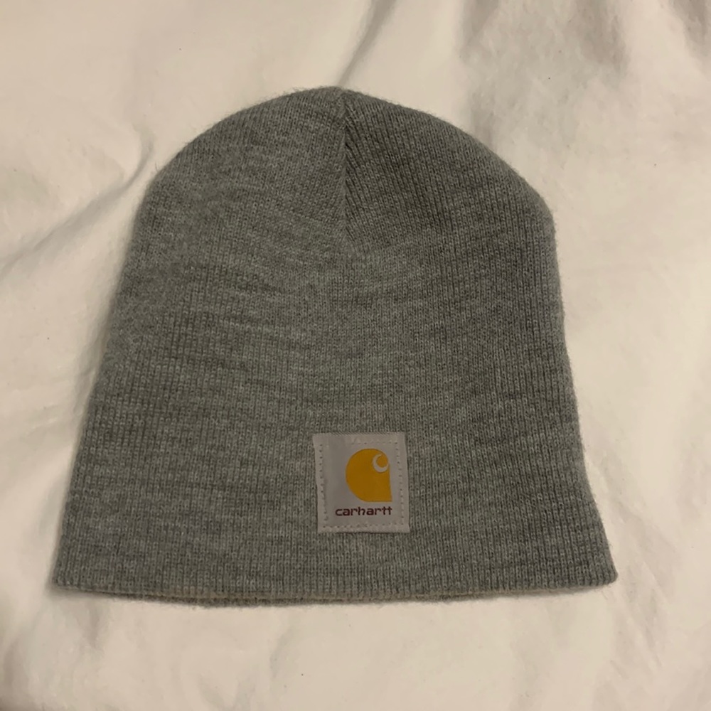 Carhartt grey beanie. One size fits all